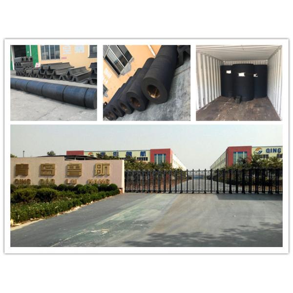 Cylindrical Solid D Type Rubber Fenders High Grade To Absorb Kinetic Energy