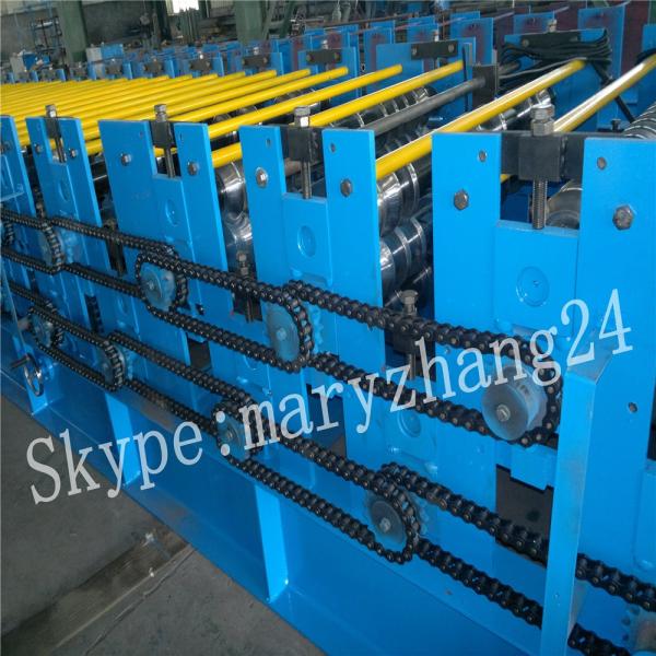 Roof use tile roll forming machine , roofing sheet double layer roll forming machine