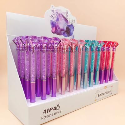 240M Escrita de comprimento de caneta em PDQ CDU Display Case Box Custom Color Diamond Pen