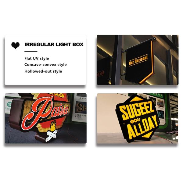 Luminous Round Advertising LED Light Box Outdoor Aluminum Acrylic For Shops