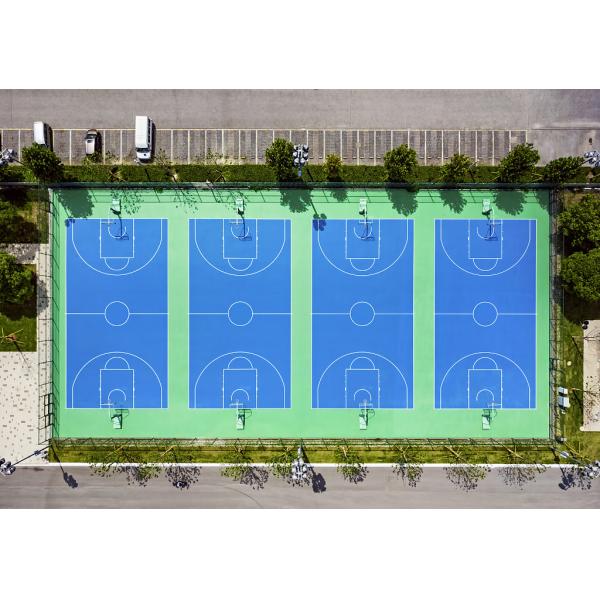 IAAF Approved Moistureproof PU Athletic Flooring Systems Fadeless
