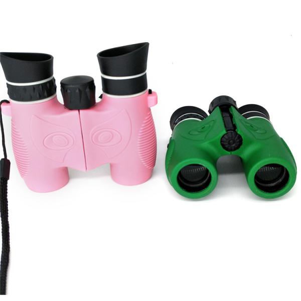 Optical Bak4 Prism Kids Binoculars , 6x21 Shockproof Childrens Pink Binoculars