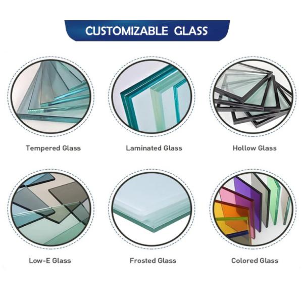 Energy Saving Waterproof Aluminum Sliding Window with Security Stays and Grille Design