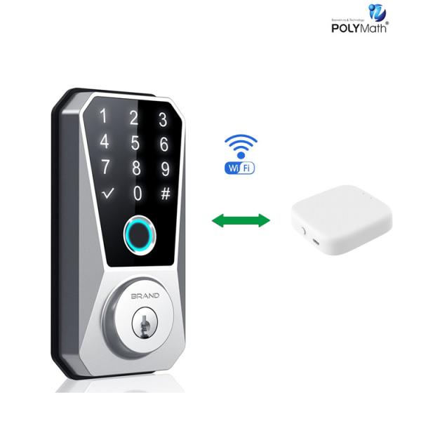 Secure Your Home with Polymath Wifi Smart Deadbolt Door Lock -25-60C Work Temperature