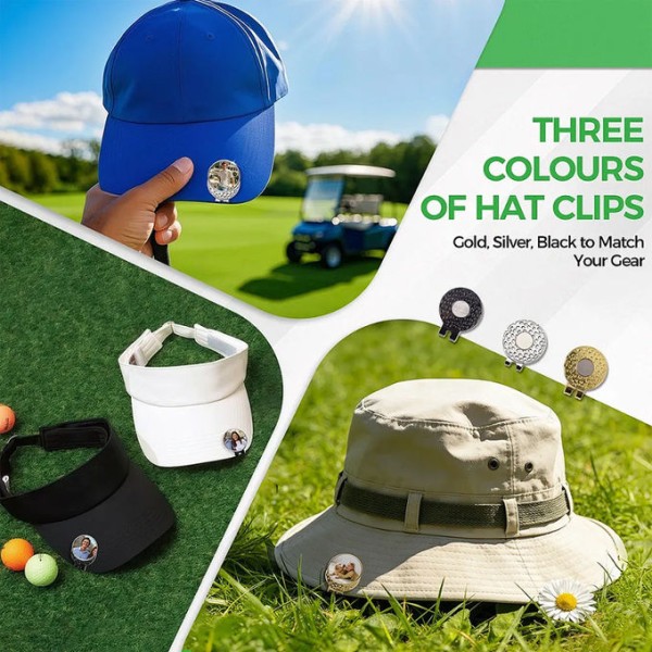Sublimation Blank Golf Hat Clip Magnetic Ball Marker Personalized Golf Gifts