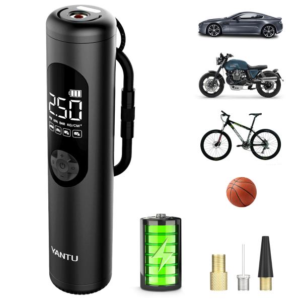 YANTU A23 Portable Wireless Rechargeable Tire Inflator 12V Electric Automatic Silent