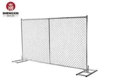 32mm Temporary Construction Chain Link Fence Hot Dipped Galvanization Insurance