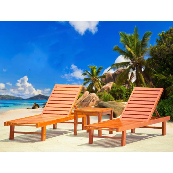 Софа Реклинер твердой деревянной на открытом воздухе мебели шезлонга складывая для бассейна гостиницы