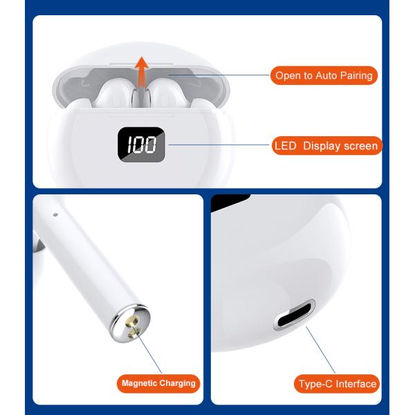 TW13 IPX5 водоустойчивое беспроводное Bluetooth Earbuds для плавания