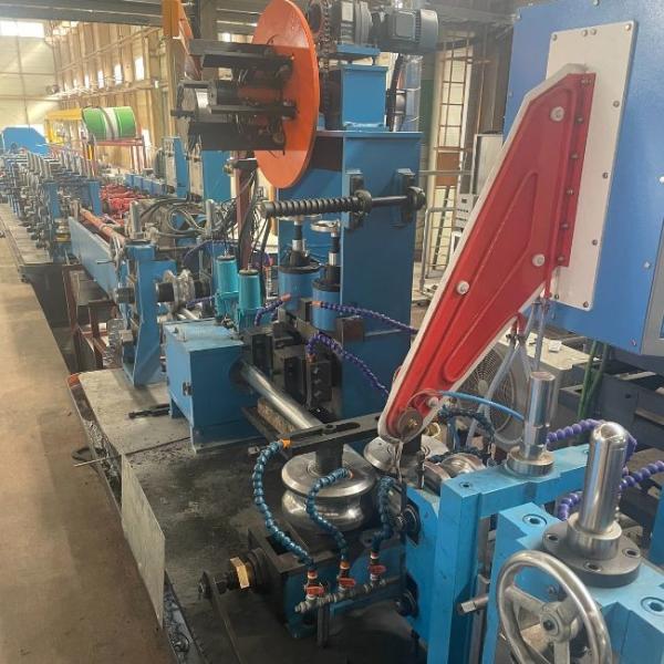 Máquina de fabricação de tubos redondos de aço carbono de alta frequência 30m/min-50m/min