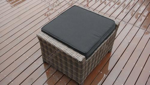 5 Seat Back Cushion Outdoor Rattan Sofa Set For Hotel Poolside