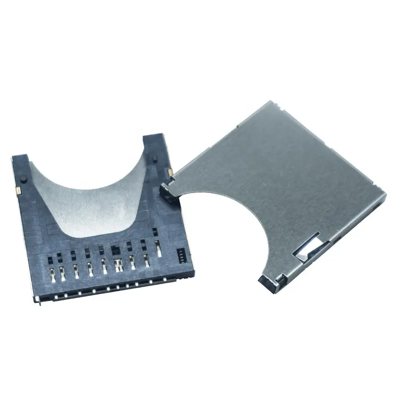 Функция карты запирая и соединитель карты 10P 2.75H большой SD на PCB SMT