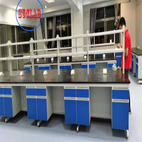 Fabricantes de madeira azuis da mobília do laboratório de Worktop da resina de cola Epoxy para a utilização química do laboratório
