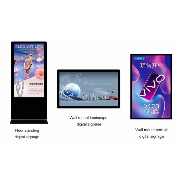 Wall Mounted 43 Inch Digital Signage Kiosk Led Display