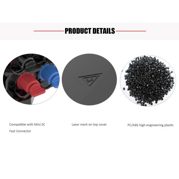 1X9 Splitter 10 портов Внешний волокно-оптический Splitter Box предварительно соединенный разъединитель Mini SC