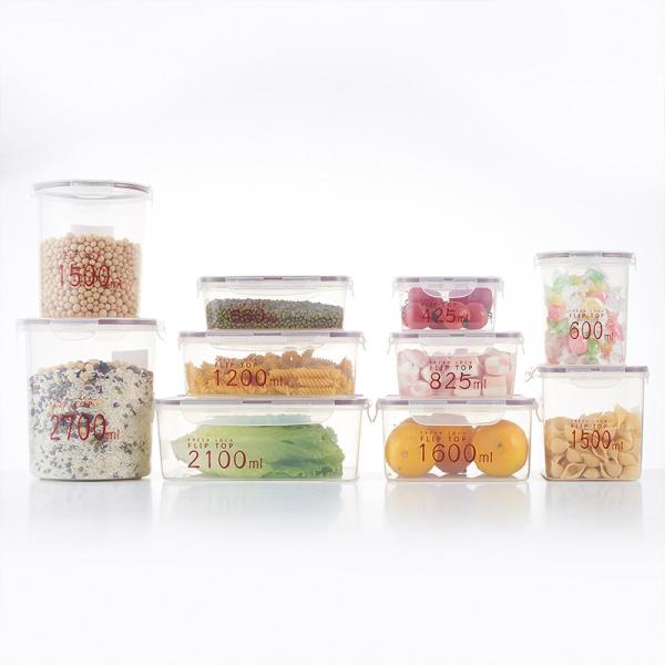 Food Preserving Plastic Crisper Box For Cereals Nuts Fruits