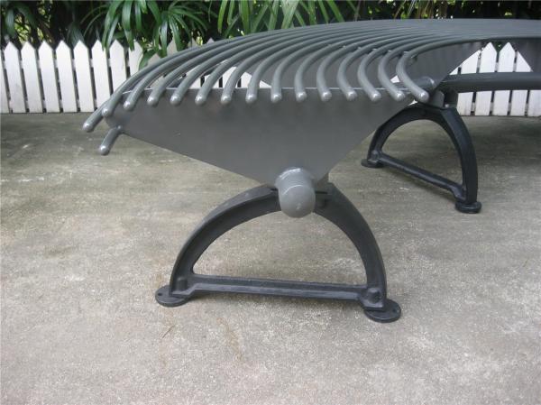 Metal Cast Iron Round Tree Benches Backless For Garden Street Campus