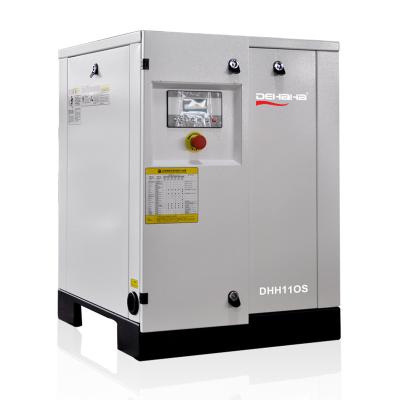 Silent Oil Free Scroll Air Compressor Micro PLC Controller 5.5kW X 2