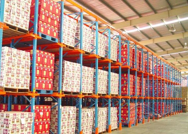 Customzied Cold Rolled Drive In Pallet Racking For Industrial Warehouse Storage
