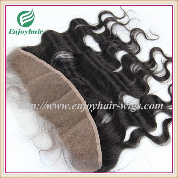 Brazilian virgin hair lace frontal 13''x4'' ,natural color body wave 10''-24''L hairpiece
