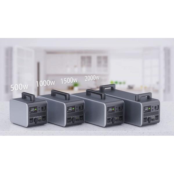 Generador solar de puerto USB tipo C de 500W AC DC para acampar completamente cargado en 6-7 horas