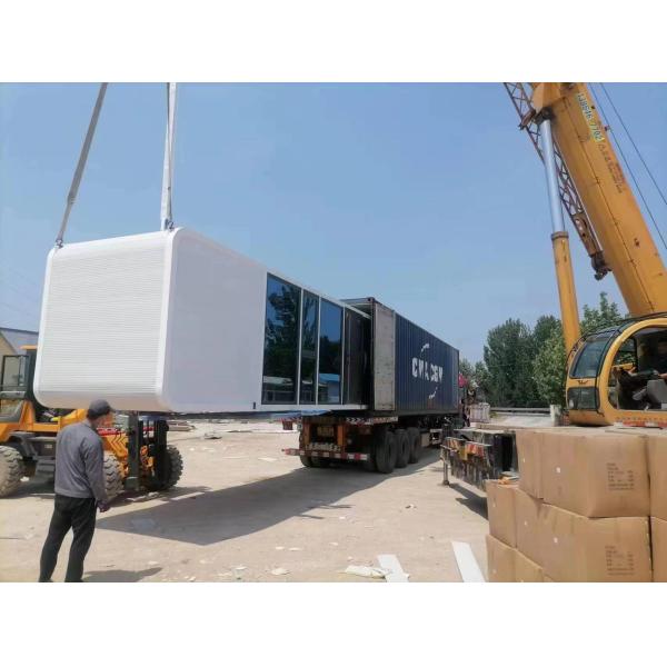 Customized size 20ft/40ft prefab modular houses tiny homes cabin office portable home pod apple cabin mobile house