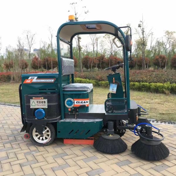 Street Floor Dust Cleaning Ride On Sweeper With Pure Electric Energy Type