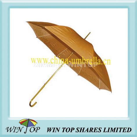 23 Auto Striaght Aluminum Golden Color Umbrella
