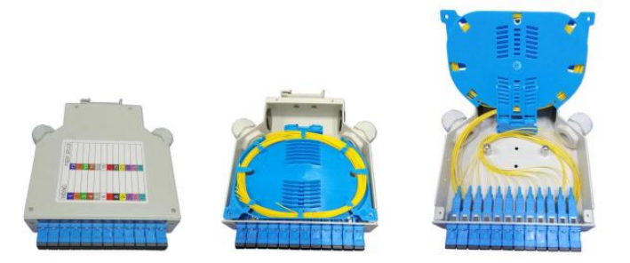 DIN rail mounted fiber optic terminal box  DIN-AL