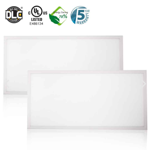 6000 Lumens 2x4 LED Flat Panel Troffer Light 44 Watts 4000K 120-277V