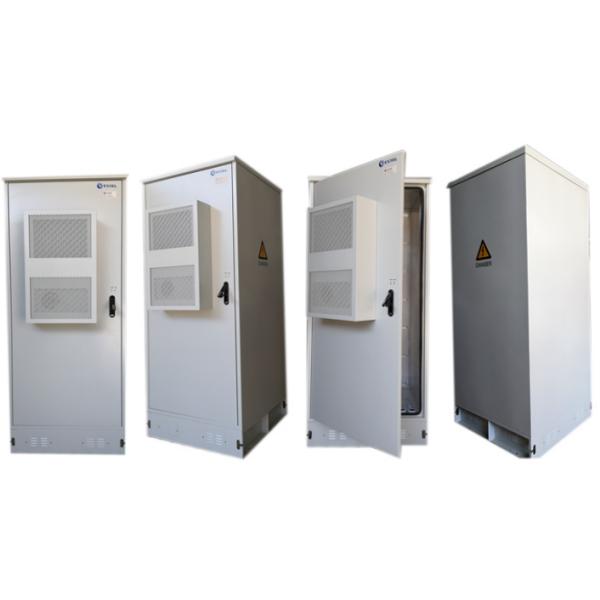 Anticorrosive RAL 7035 Outdoor Battery Cabinet Eight Layer One front door