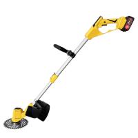 Máquina de cortar relva elétrica sem fio portátil com bateria de lítio cortadora de grama para jardim