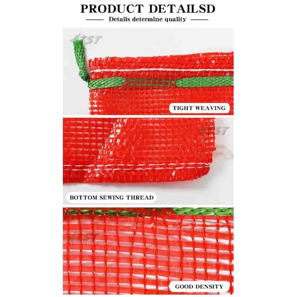 Tape Warp Circular Woven Tubular Polypropylene Mesh Bag For Potato Packing