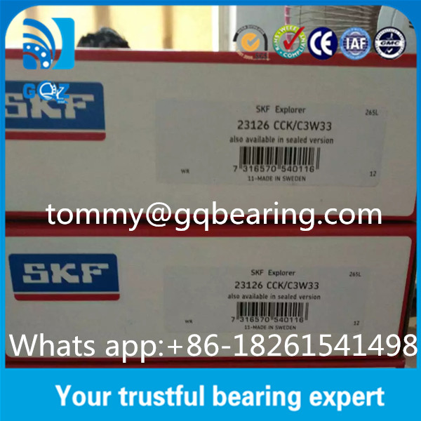 C3 Clearance Taper Bore Spherical Roller Bearing SKF 23126 CCK/C3W33