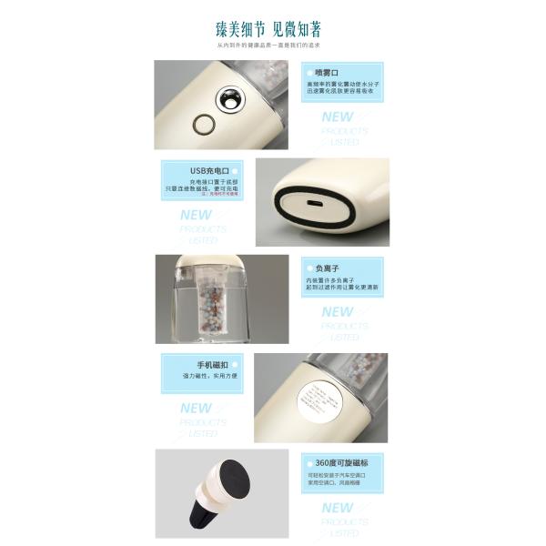 NEW Innovation Anion Nano Face and Car Sprayer / Perfume Humidifier H-198