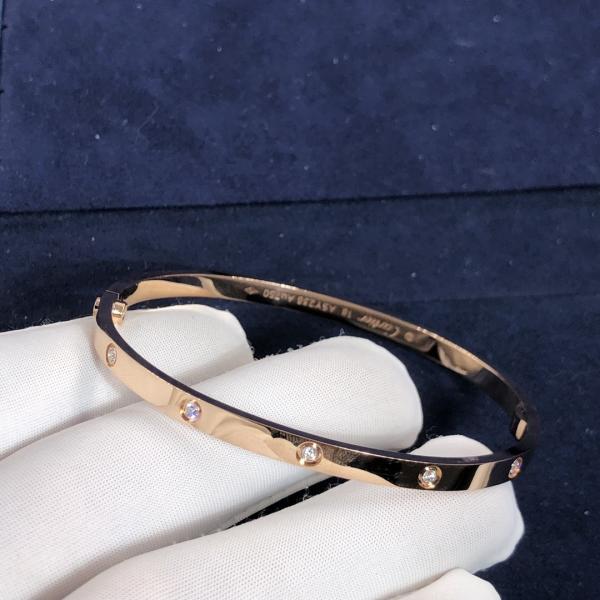 Elegant Car tier 18k Gold Love Bracelet 10 Diamonds Vs Vvs Natural Diamonds Bracelet