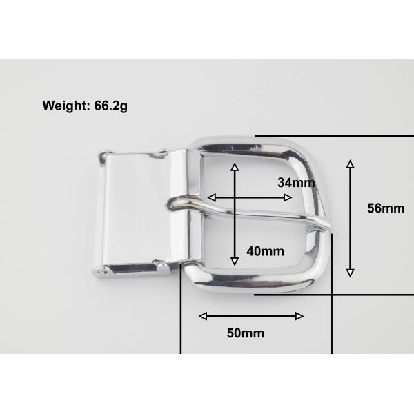 Screw Type Metal Strap Buckles , Professional Leather Belt Pin Buckle