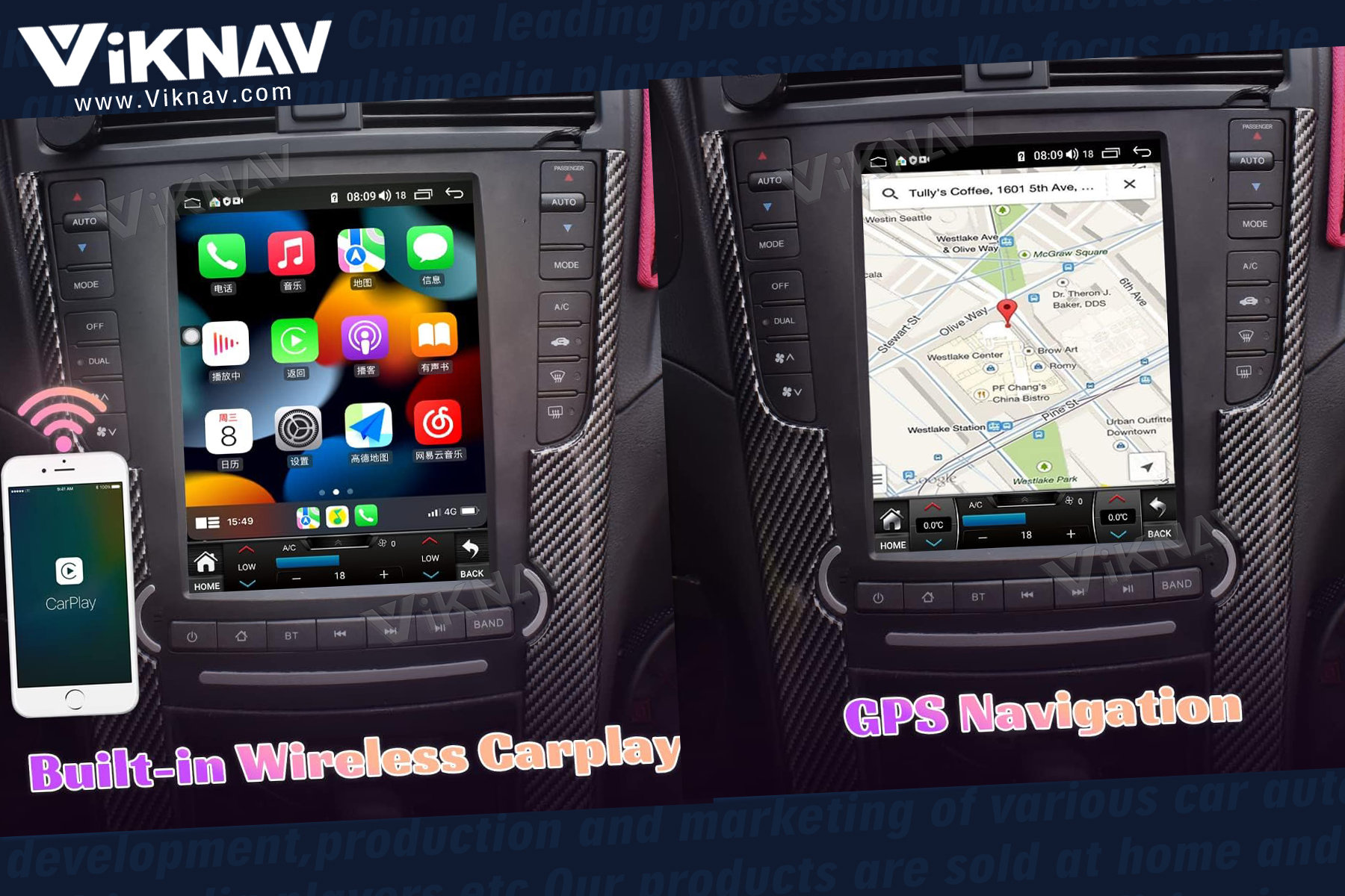 2 Din 2006-2018 Acura TL Honda Tesla Экран Автомобиль Радио GPS Навигация Carplay
