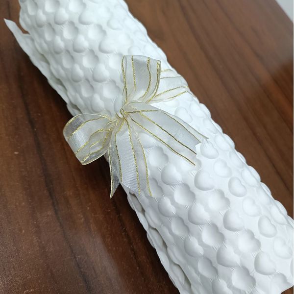 White Bubble Paper Roll 30cm X 10m 80GSM Kraft Bubble Wrap Roll  Lightweight Packing
