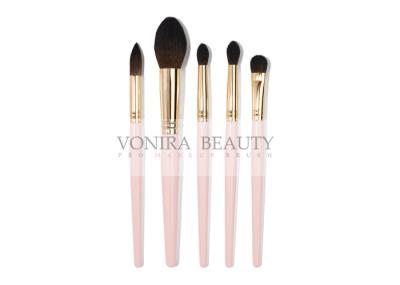 Essential Soft Nylon Hair Mass Level Makeup Brushes Light Pink Handle