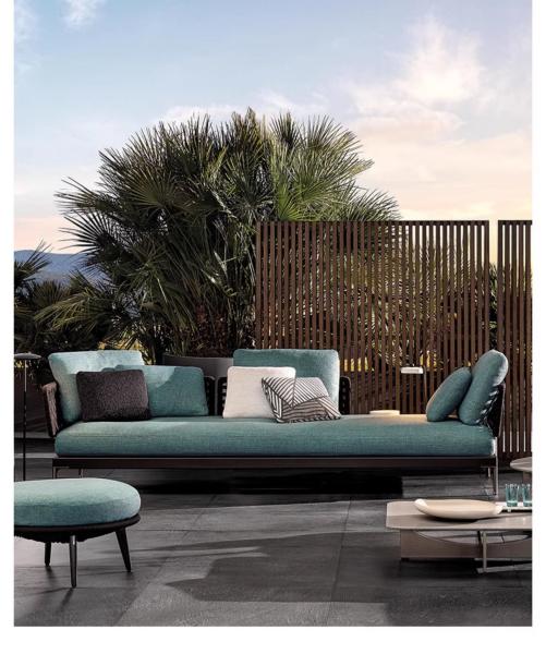 Aluminum Frame Braided Roap Rattan Outdoor Sofa And Table Set Leisure Patio Furniture