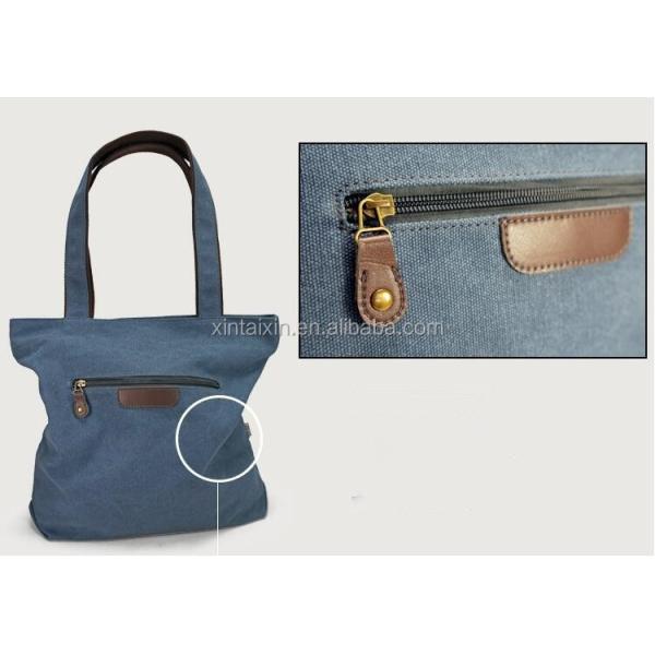 Promotional high quality Folding men canvas bag cotton portable informal casual tote handbag for traveling