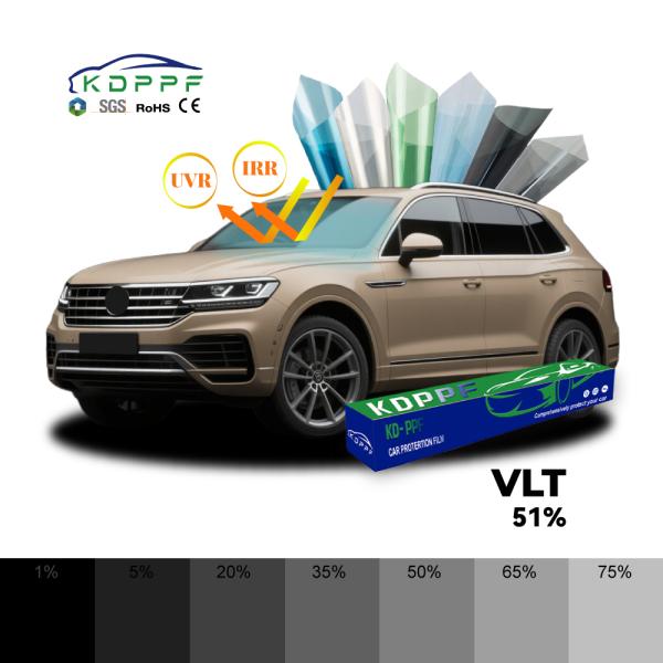 Easy Install 99% UVR Removable Nano Ceramic Solar Car Window Tinting