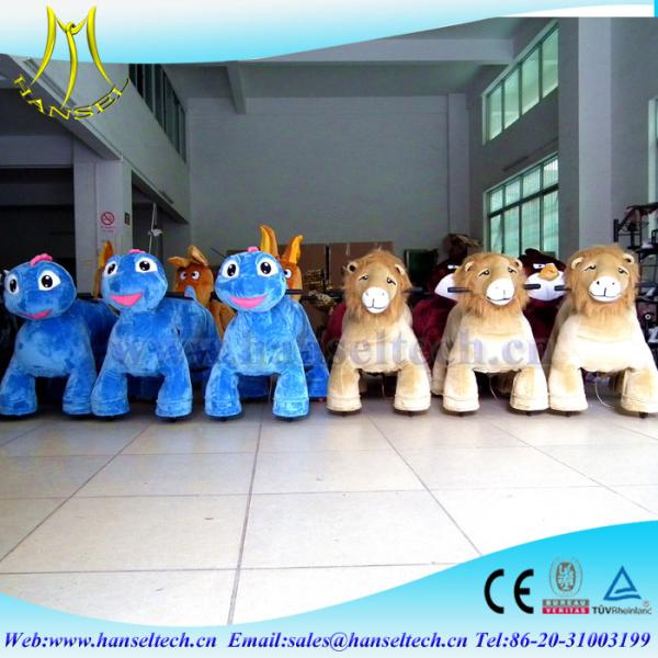 Hansel electric toy car for kid motorized plush animals amusement park rides moving luna park plush toys stuffed animal