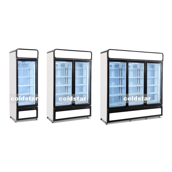 Hot Sale Commercial 1 2 3 Door Vertical Refrigerator Display Case Beer Beverage Cooler