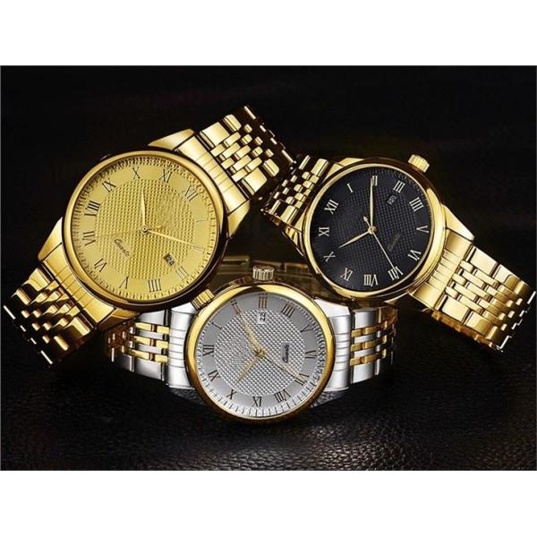 Casual Minimalist Stainless Steel Quartz Watches Personality Quartz Couple Watch