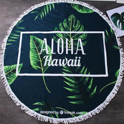 Customizable Microfiber Round Towel Skin Friendly Microfiber Beach Towel