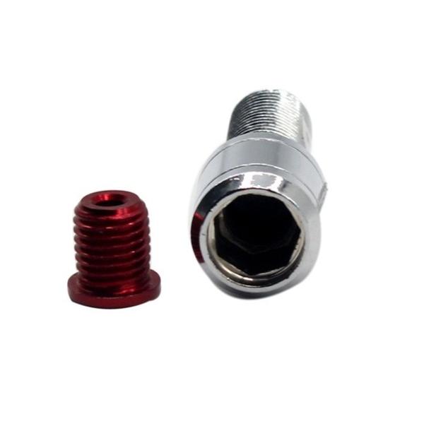 Automotive Closed Locking Wheel Nuts Bolts Titanium Material With 5 Screws 2 Keys