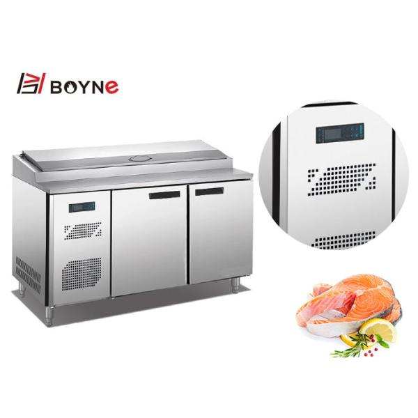 Pizza Shop Kitchen Work Table Stainless Steel With Pans Catering Equipment