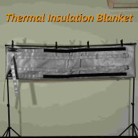 Fabrique en gros Couverture isolante thermique souple amovible et réutilisable à haute température Veste isolante en fibre de verre
